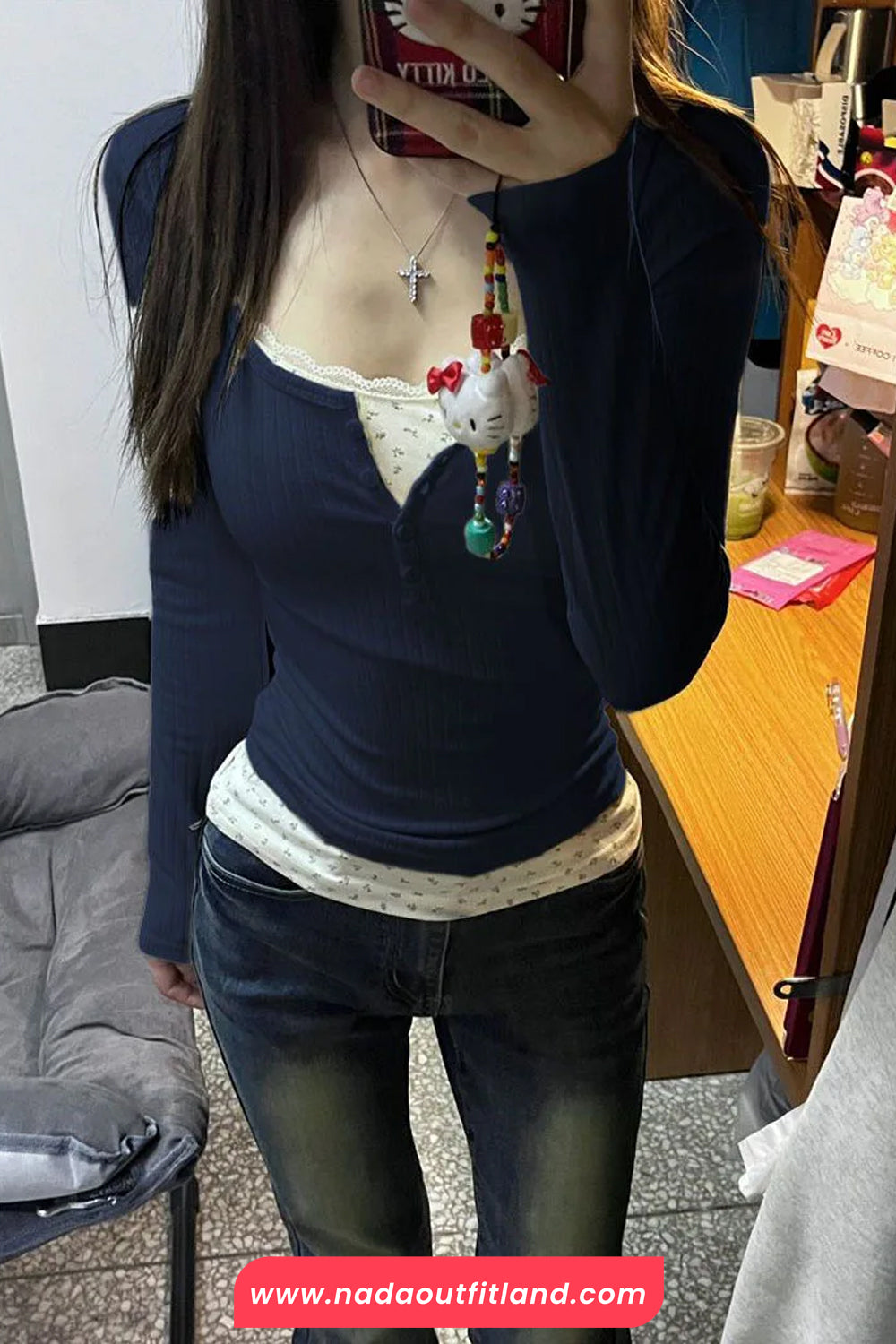 Two Style Lace Patchwork Casual Sweatshirt