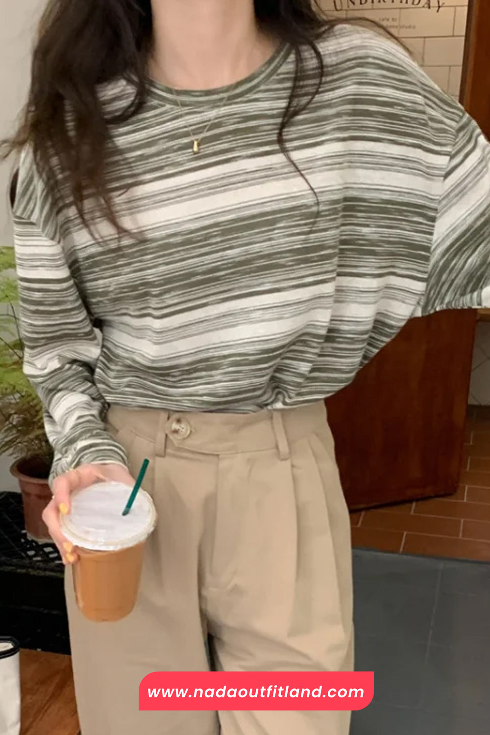 Long Sleeve Retro Colors Striped Summer Shirts