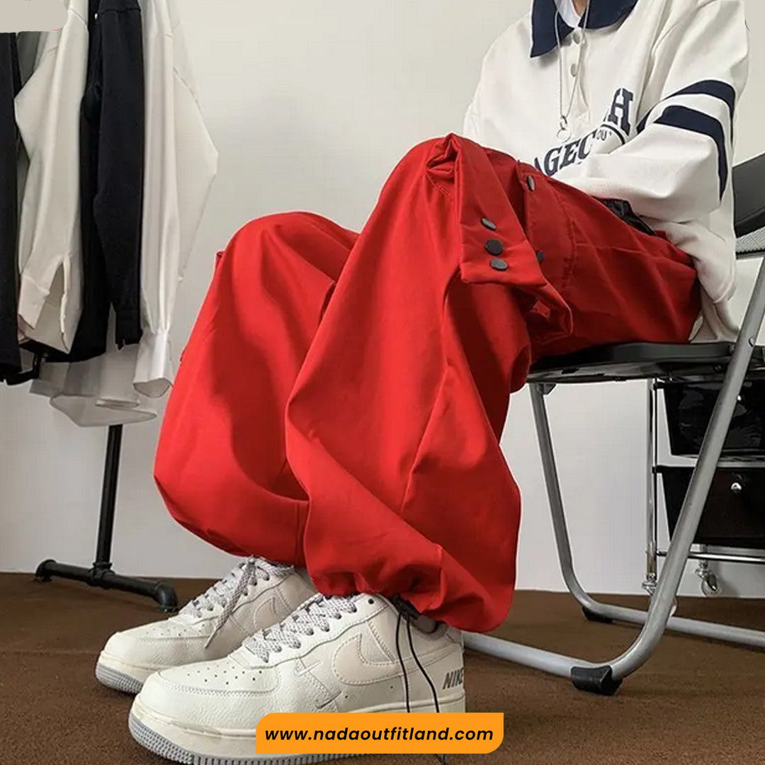 Loose Hip Hop Multi Pockets Men Jogger Pants
