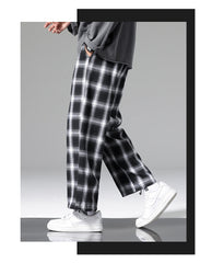 Loose Hip Hop Plaid Joggers Pants