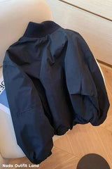 Loose Stand Collar Winter Button Coat Jacket
