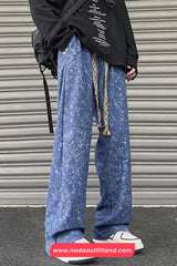 High Waist Full Creative Tie Dye Pattern Pants