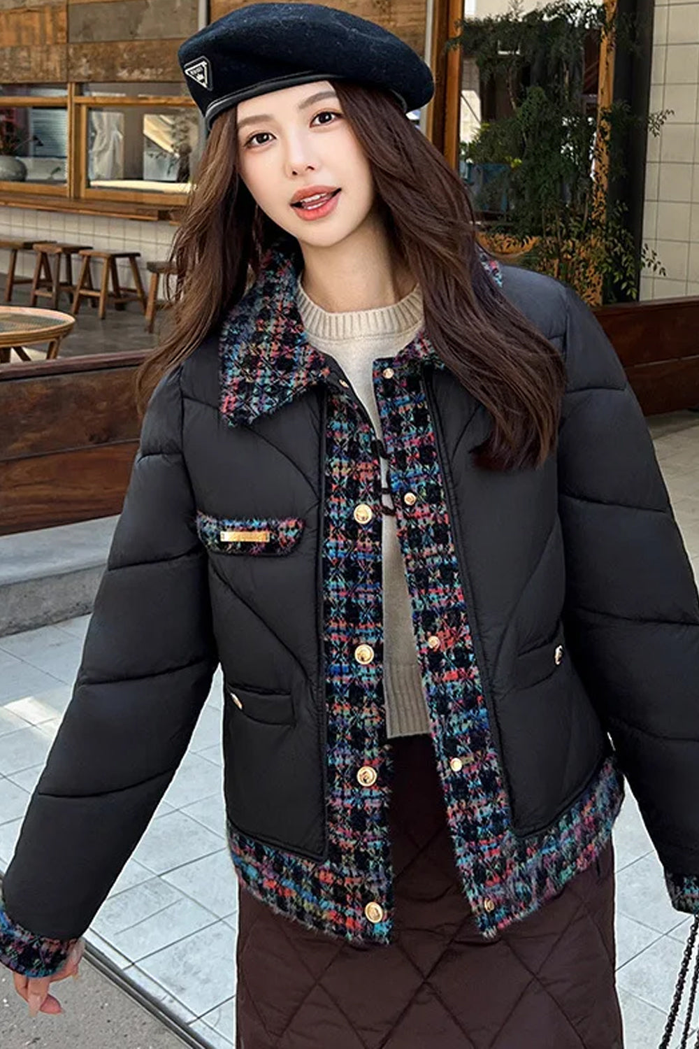 Vintage Tweed Coat Jacket â€?Elegant Timeless Outerwear