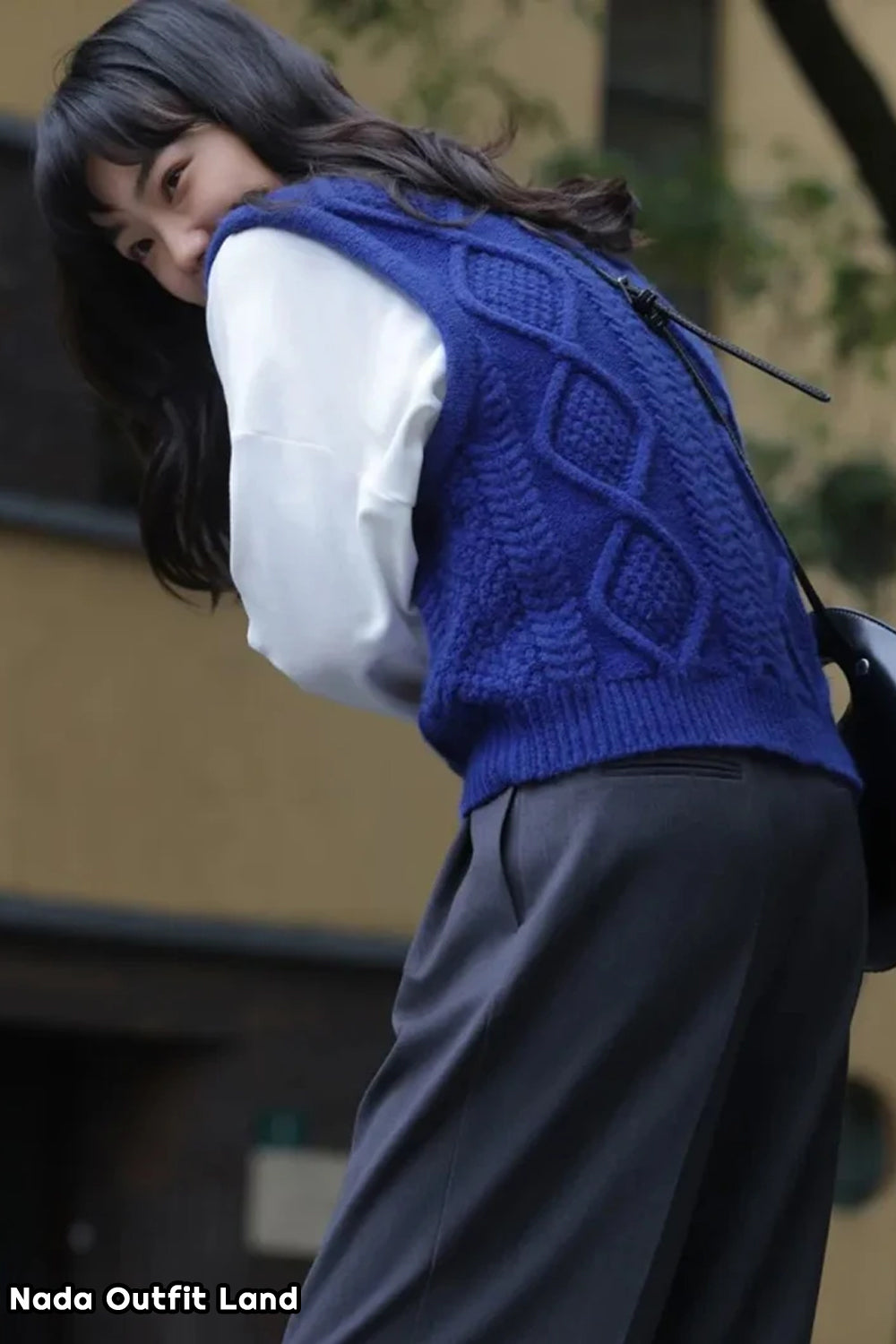 Vintage Sleeveless Knitted Vest Sweater