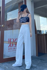 High Waist Loose Light Colors Jeans Pants