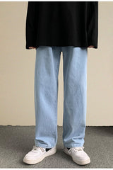 Casual Basic Long Jeans Men Pants