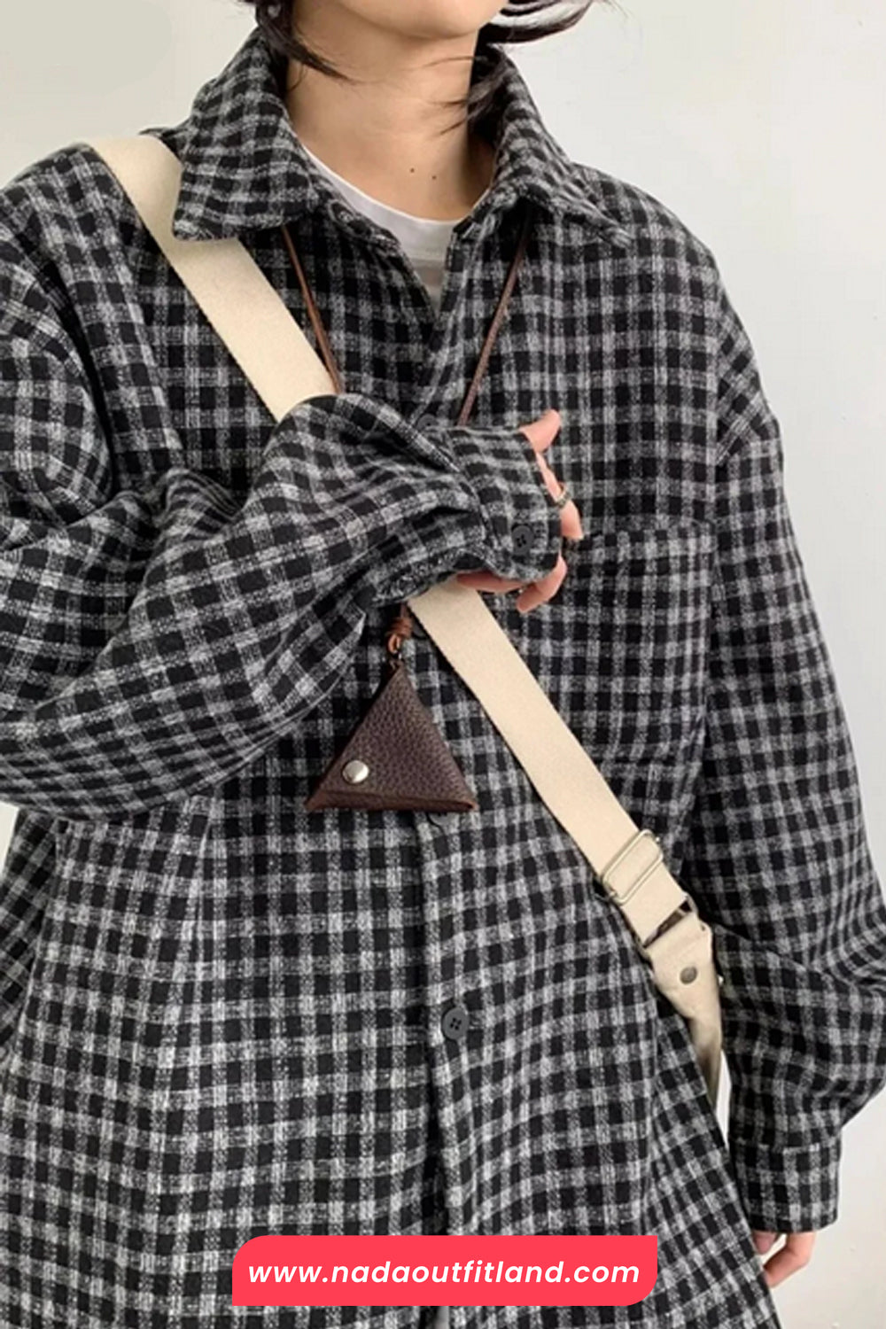 Long Sleeve Turn Down Collar Classic Plaid Blouse Shirt
