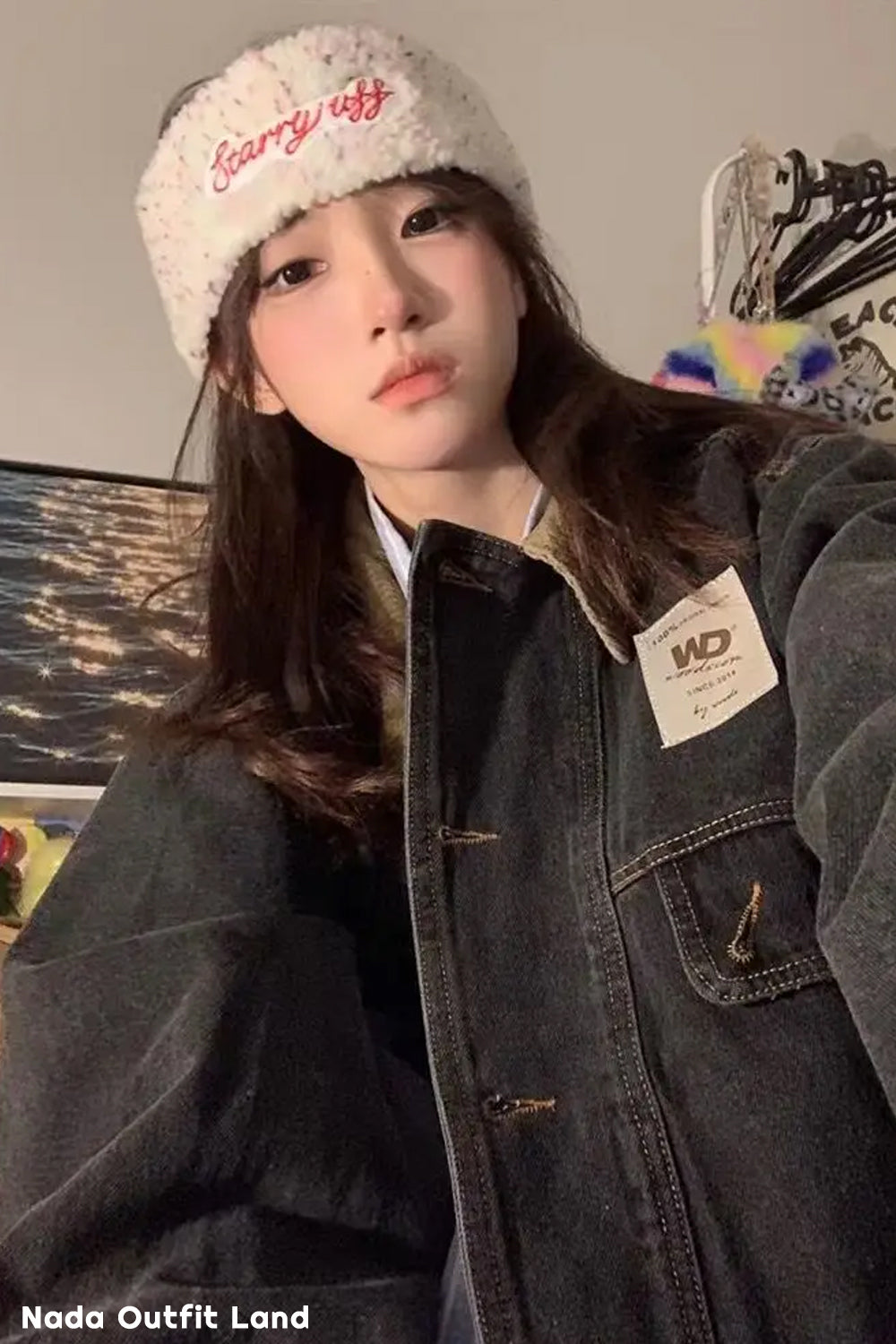 Long Sleeve Corduroy Patchwork Retro Denim Jacket
