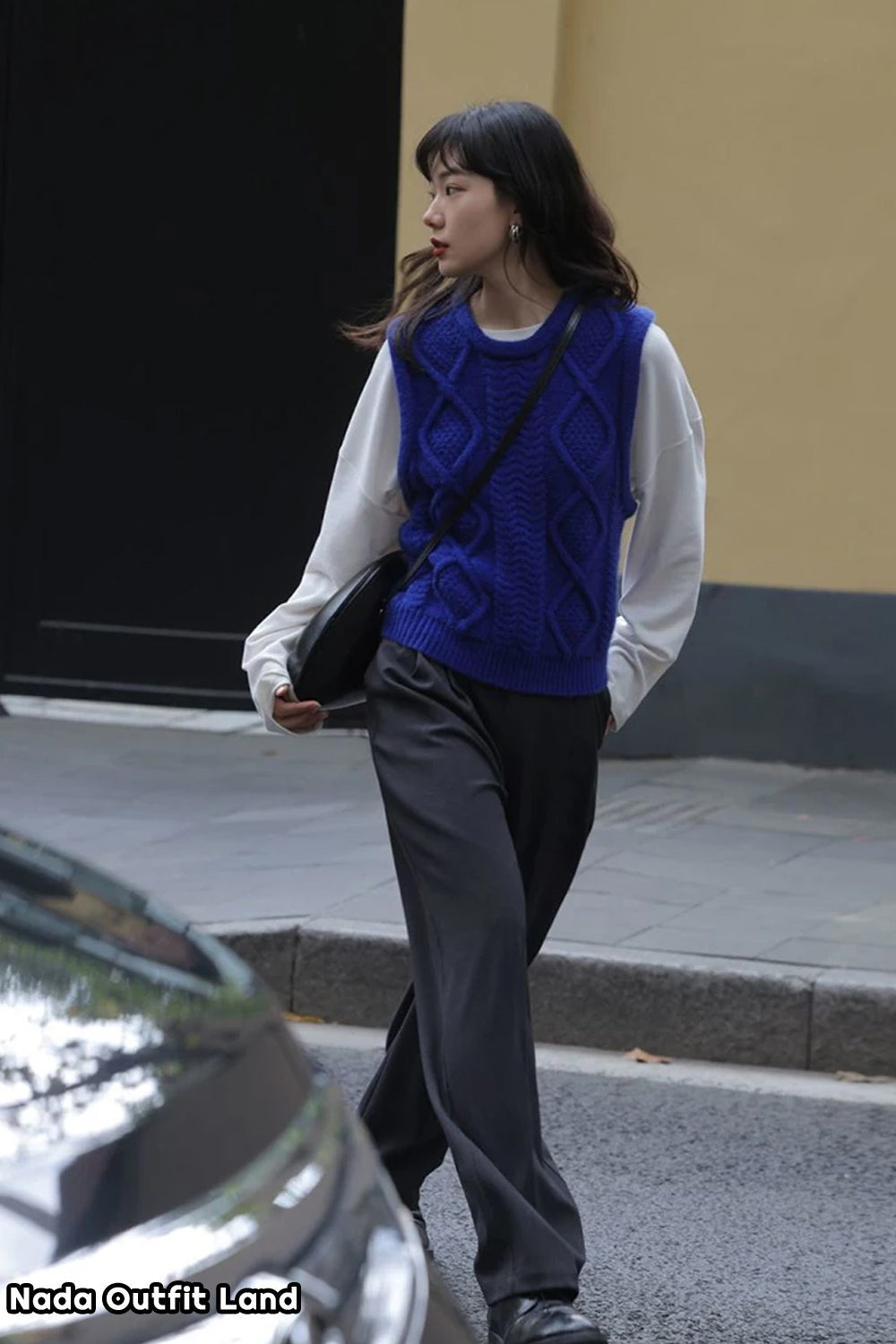 Vintage Sleeveless Knitted Vest Sweater