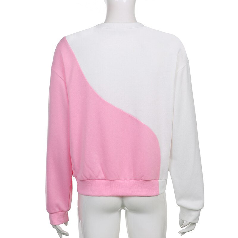 Pink Yin Yang Loose Sweater