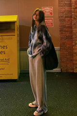 Tie Dye Colors Gradient Loose Sweater