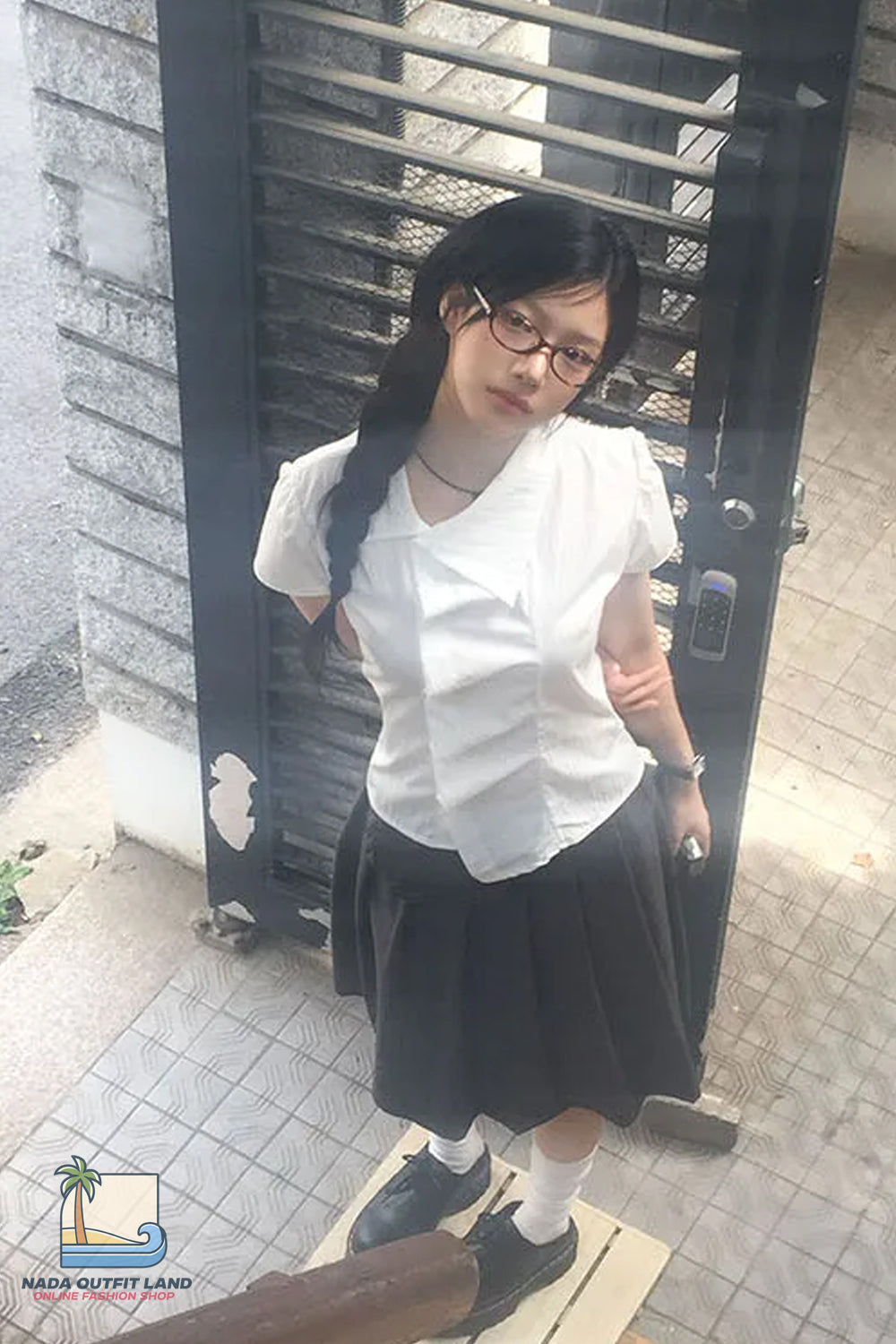 Short Sleeve Irregular Style Blouse Shirts