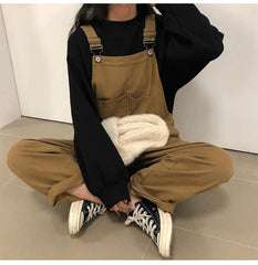 Loose Solid Wide Leg Trendy Jumpsuits