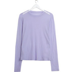Long Sleeve See Through Transparent Mesh Shirt