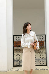Long Sleeve Sailor Collar Blouse Shirts