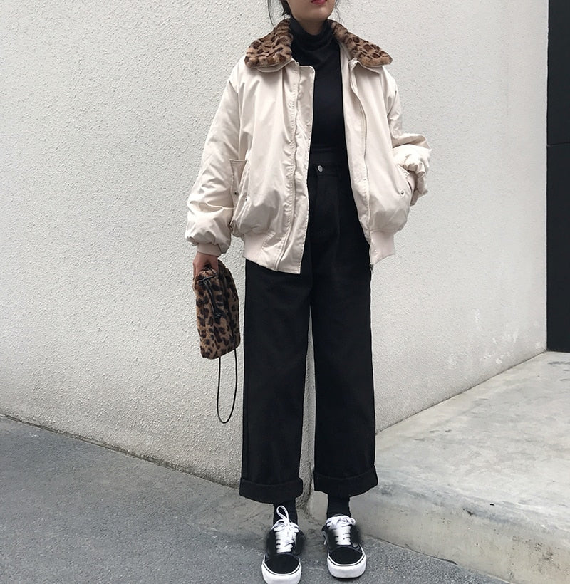High Waist Loose Casual Solid Long Pants