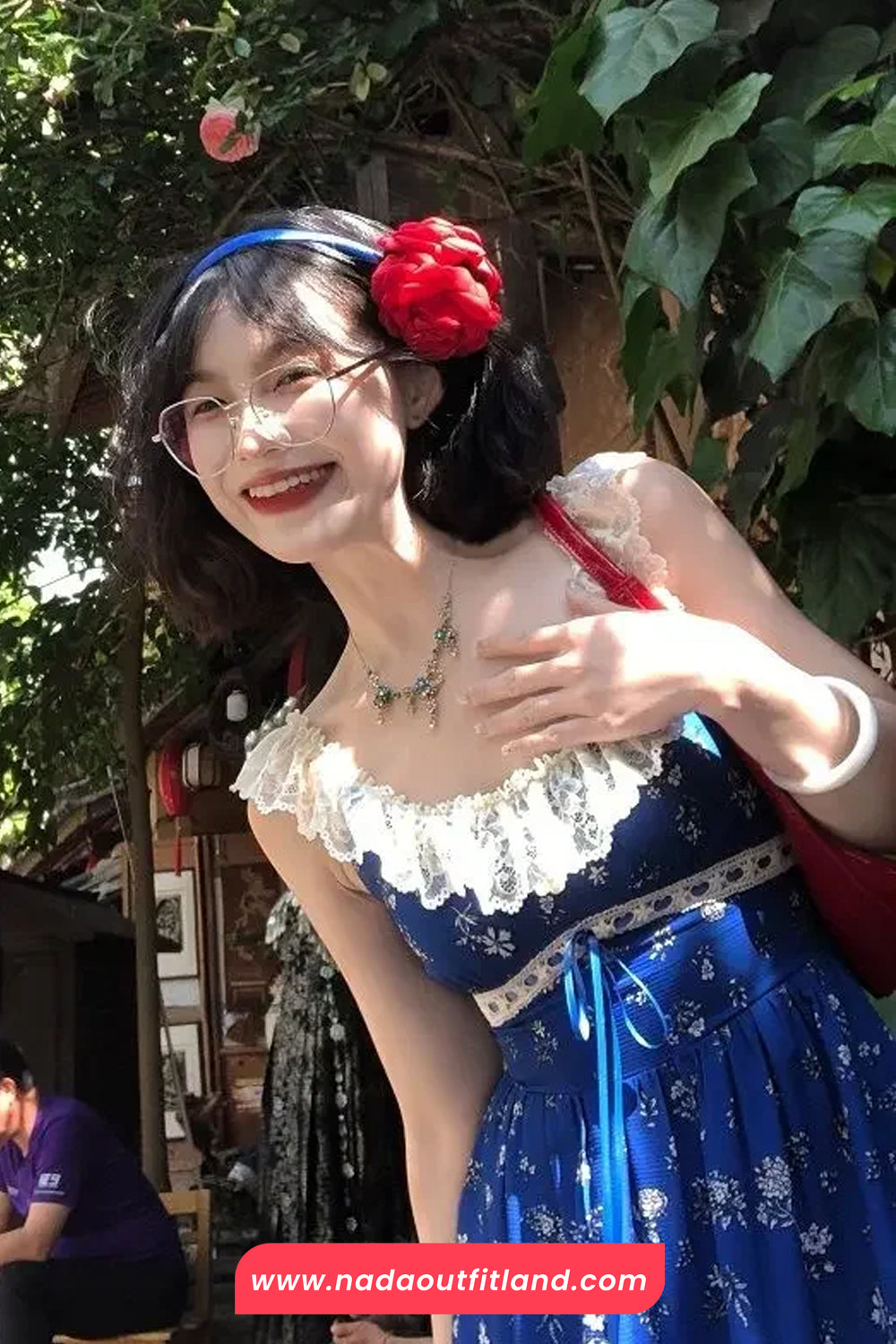 Sexy Cute Floral Pattern Beach Vacation Long Dress