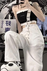 One Single Shoulder Style Long Jumpsuits