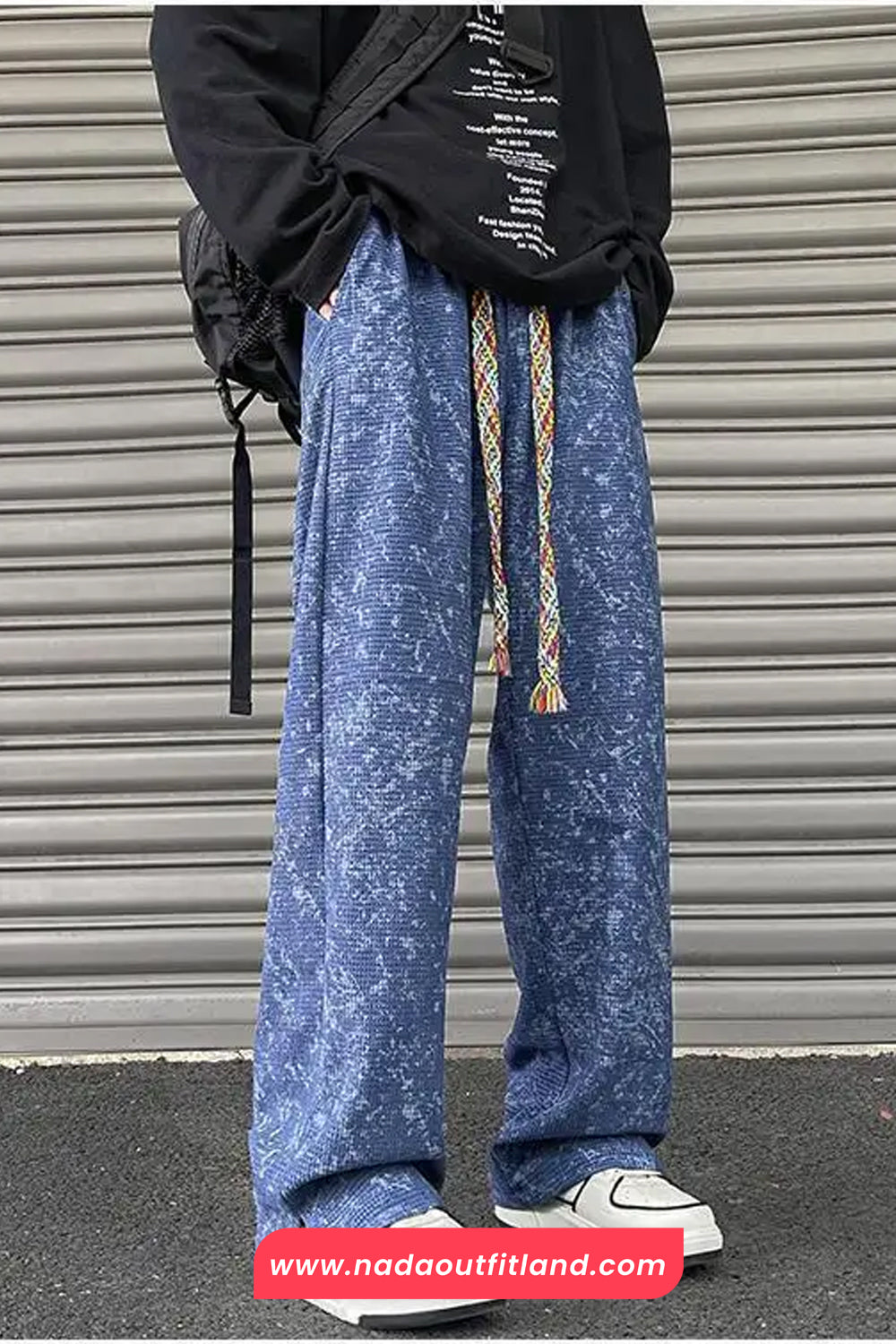 High Waist Full Creative Tie Dye Pattern Pants
