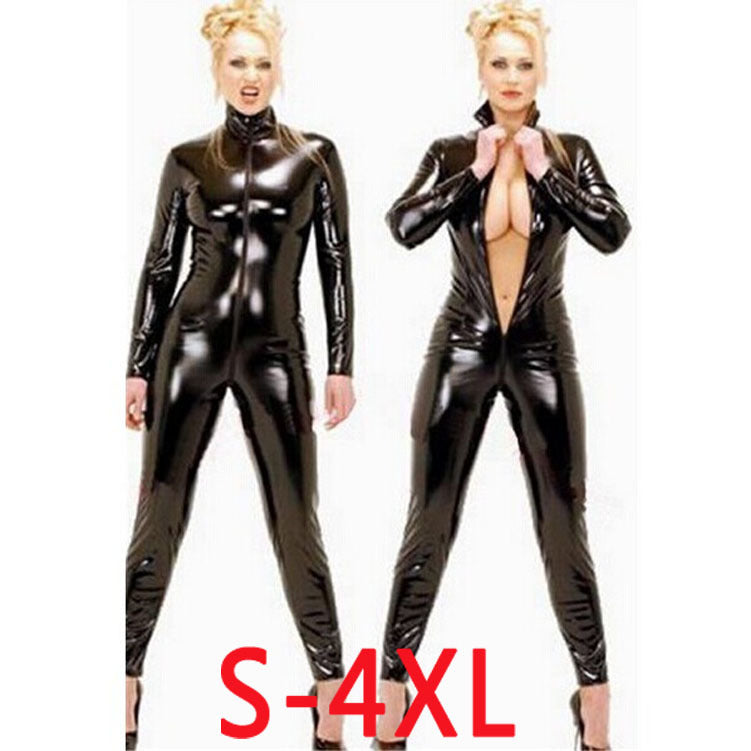 Leather One Piece Bodysuit