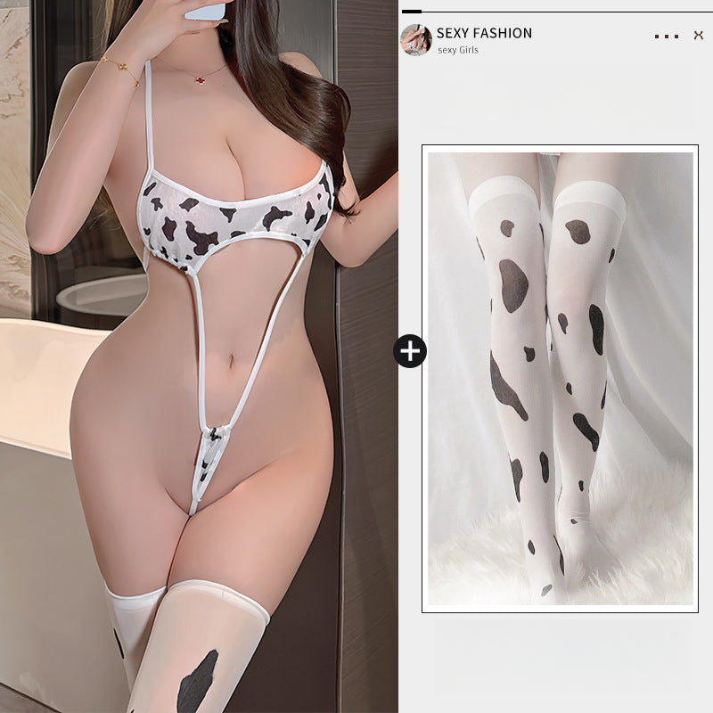 Sexy Cow Micro Bikini Bodysuit
