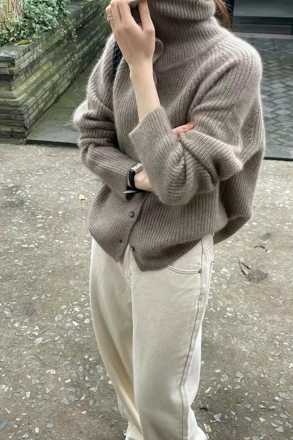 Long Sleeve Thickening Turtleneck Slim Sweater