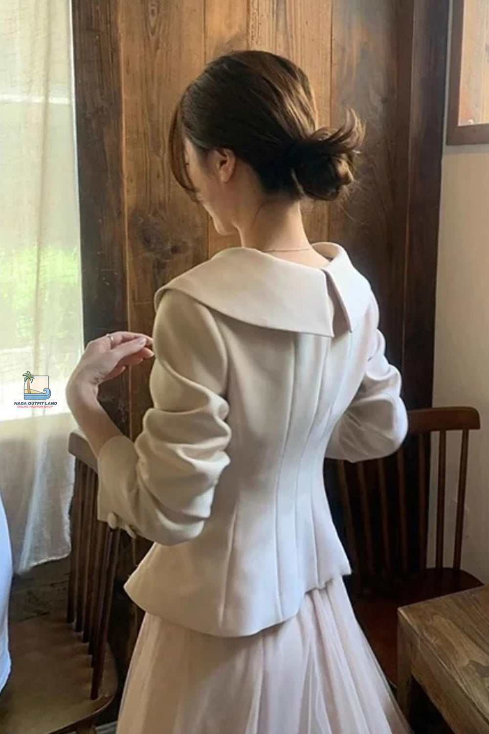 Long Sleeve French Elegant Cropped Blazer Jacket