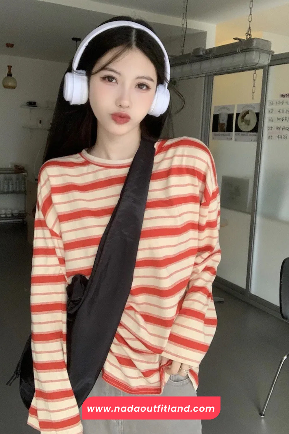 Long Sleeve O-Neck Striped Summer Shirts