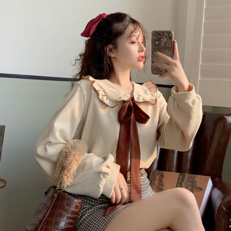 Bow Peter Pan Collar Kawaii Blouse Shirt