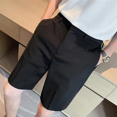 Casual Basic Office Men Shorts Pants