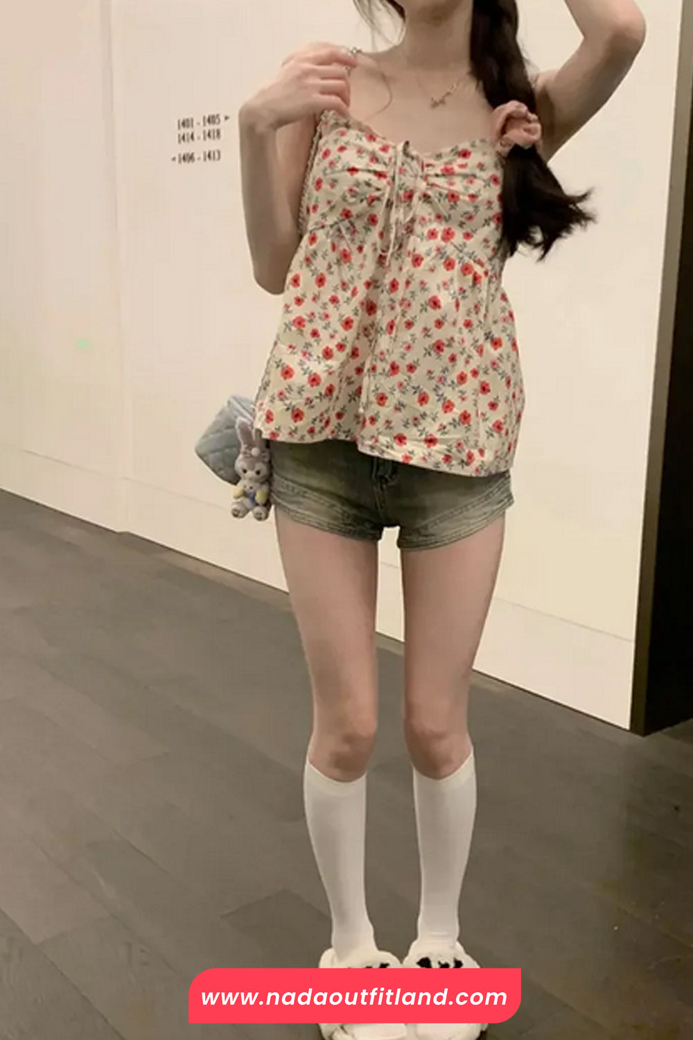 Cute Floral Pattern Summer Tank Top