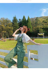 Loose Sashes Trendy Slim Jumpsuits