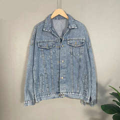 Loose Button Up Oversize Jeans Jacket