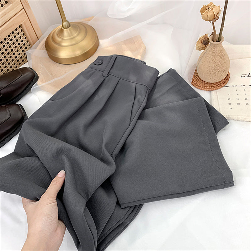 High Waist Loose Office Pants Suits
