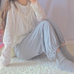 Retro Florals Casual Slim Sweater