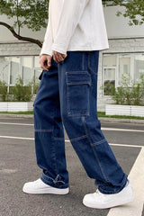Casual Hip Hop Skateboard Men Jeans Pants