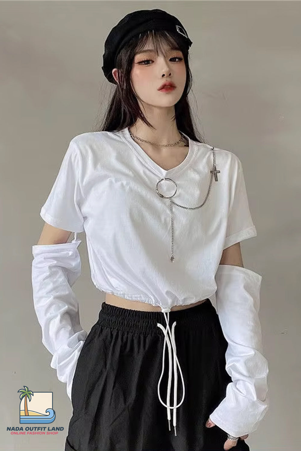 Sexy Removable Sleeve Casual Slim Shirts