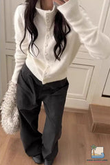 Long Sleeve Turtleneck Cardigan Sweater