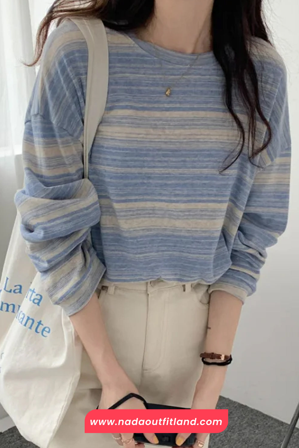 Long Sleeve Retro Colors Striped Summer Shirts