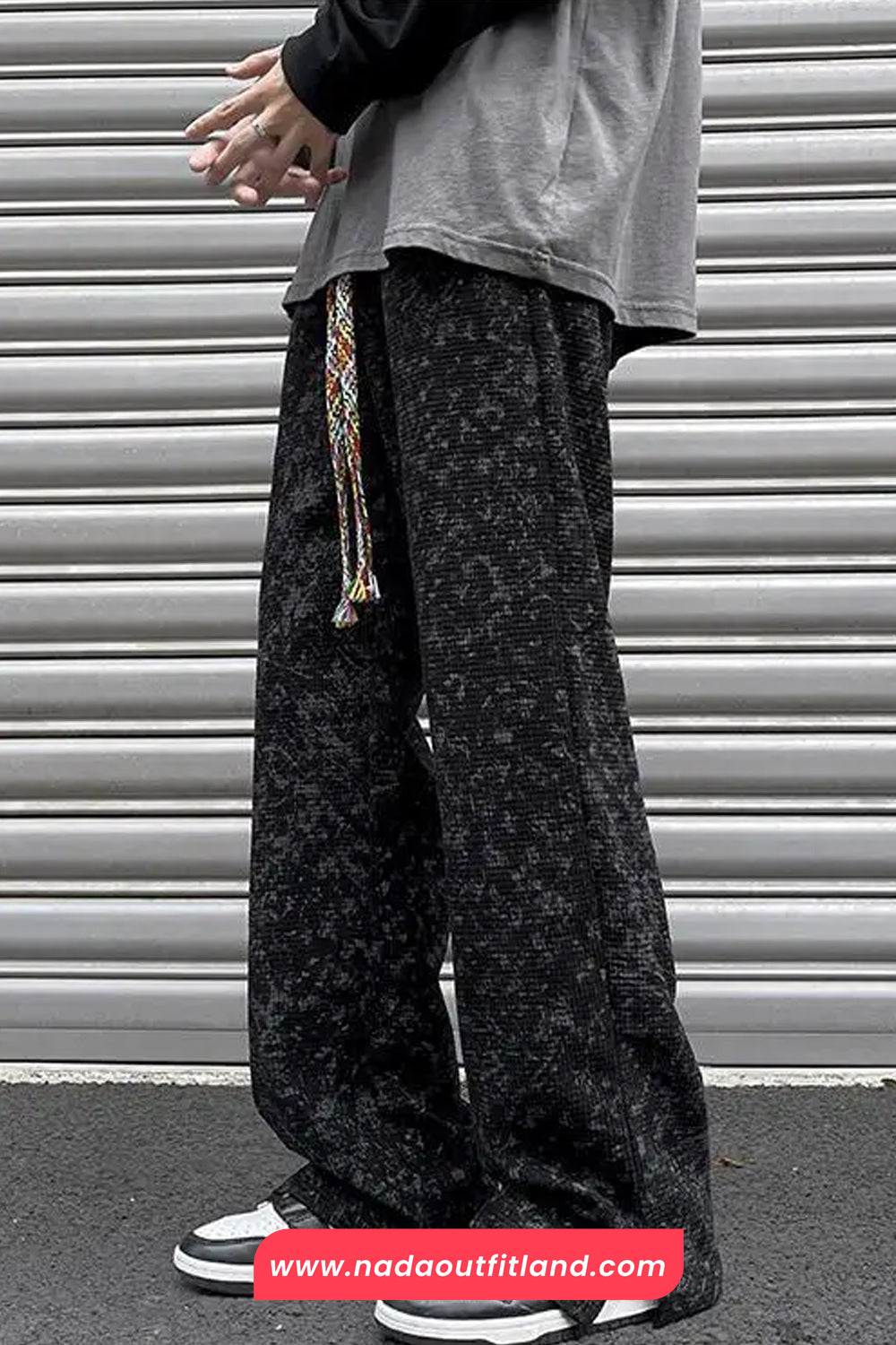 High Waist Full Creative Tie Dye Pattern Pants