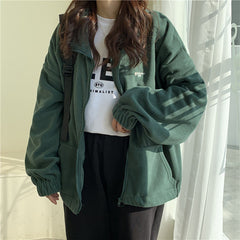 Trendy Casual Zip Up Hoodie