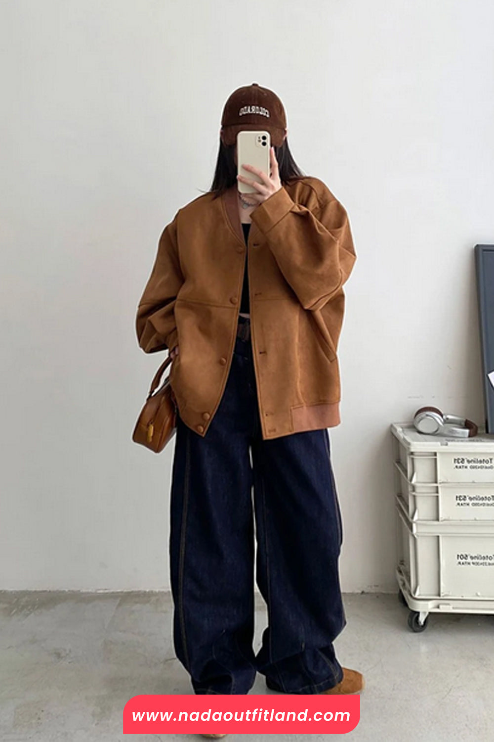 Long Sleeve Vintage Suede Coat Jacket