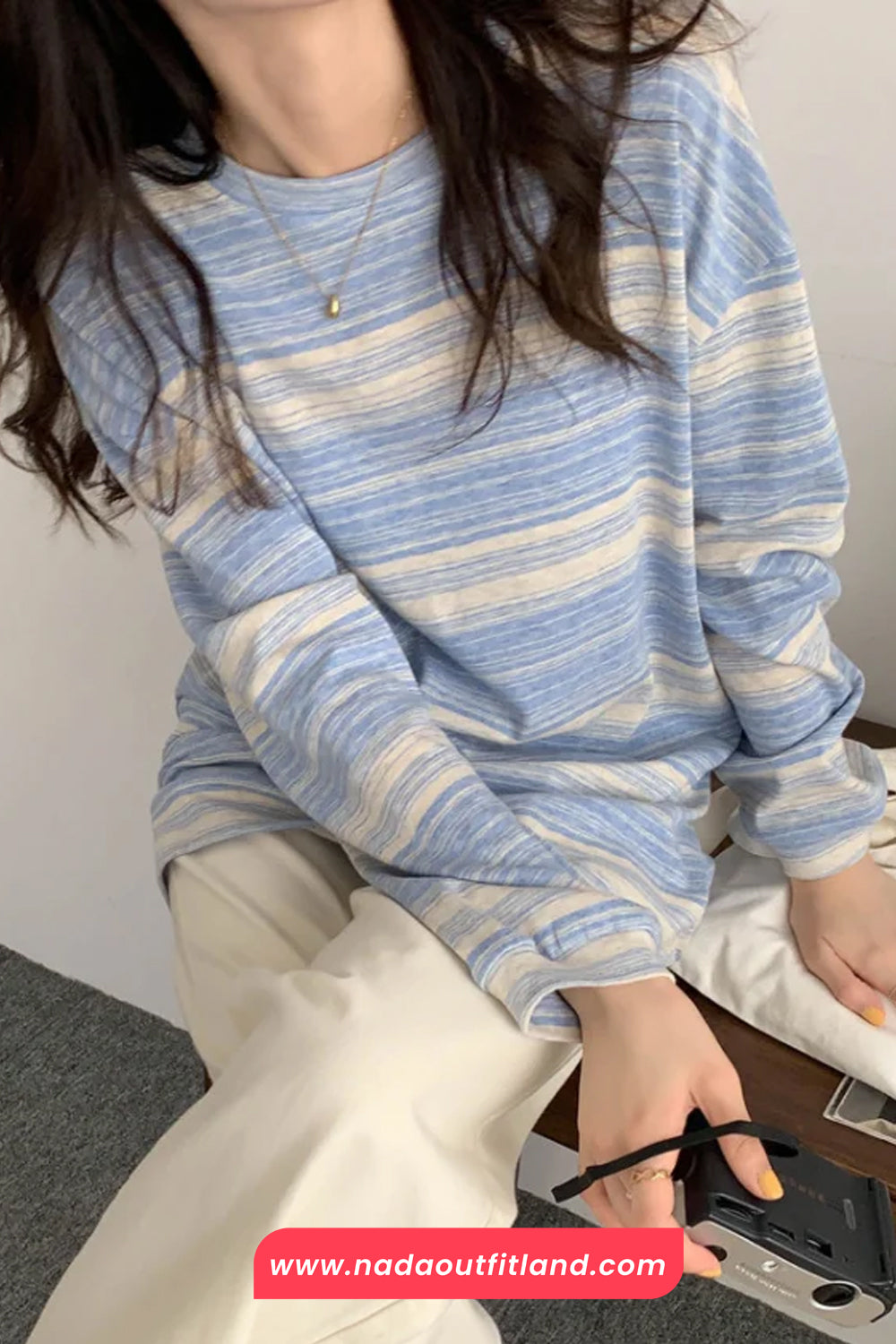 Long Sleeve Retro Colors Striped Summer Shirts