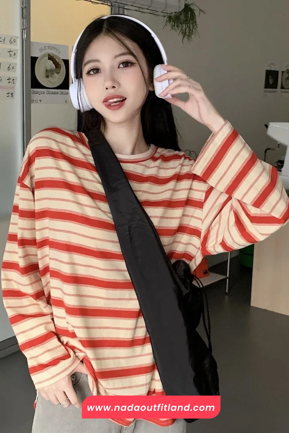 Long Sleeve O-Neck Striped Summer Shirts
