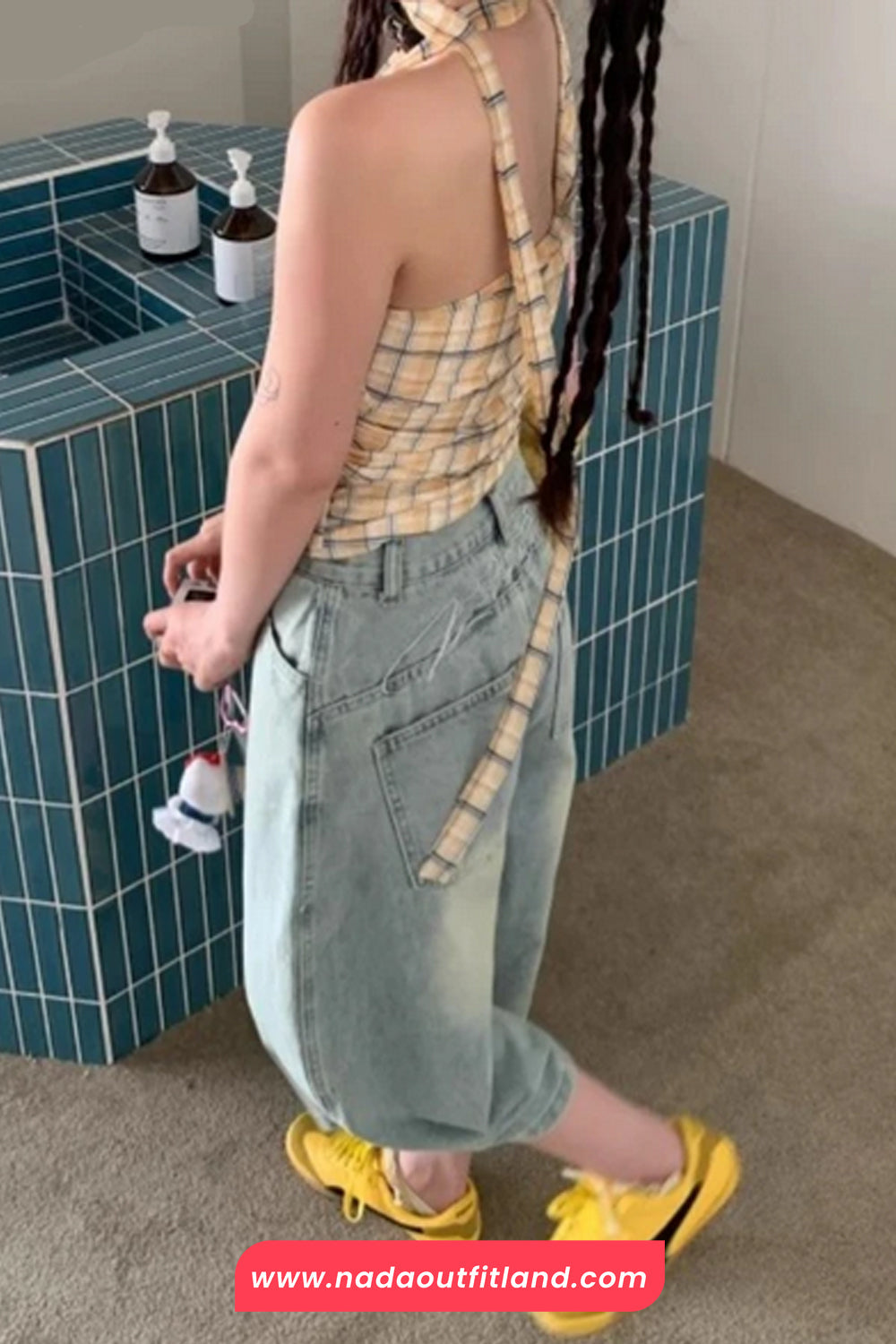 Loose Knee Length Casual Denim Shorts