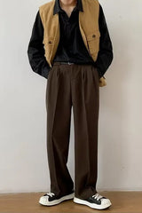 Loose Solid Basic Long Men Pants