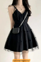 Sexy V-Neck Strapless Ball Gown Mini Dress