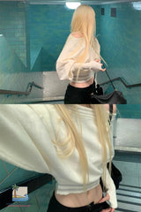 Long Sleeve Sexy One Shoulder Knitted Sweater