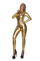 Vinyl Bodysuit Pink
