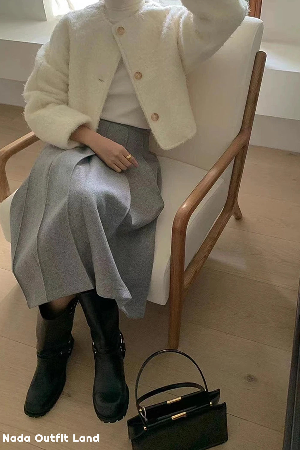 Vintage Wool Blends Elegant Short Jacket